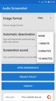 Audio Screenshot - capture screenshots using voice android App screenshot 1