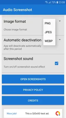 Audio Screenshot - capture screenshots using voice android App screenshot 2