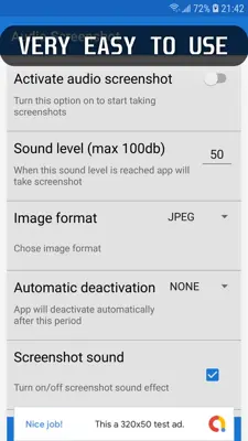 Audio Screenshot - capture screenshots using voice android App screenshot 4